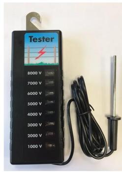 Zaunprüfer bis 8.000 Volt