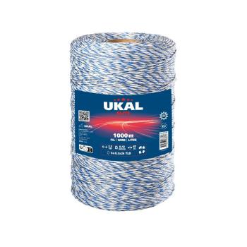 UKAl ELITE Litze 1000 mtr Roll blau/weiß  1000 m