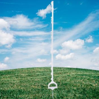 Steigbügelpfähle 155cm, weiss, 10 Stück im Pack