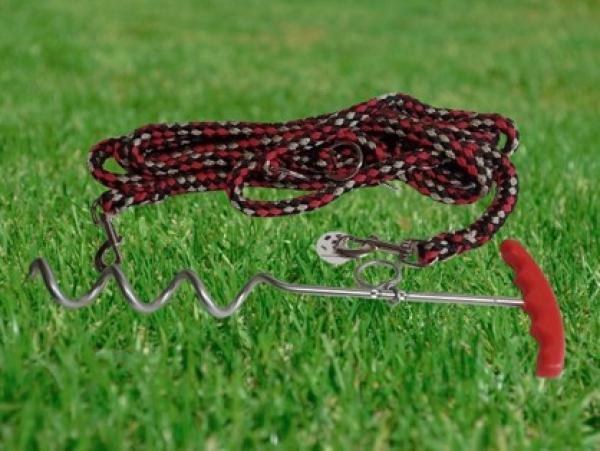 Trekkingleine kompl. mit Anlegespirale